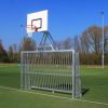 Antivandalendoel met basket, uitgevoerd in 3x2 meter,