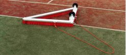 Driehoekbezem 150cm rood