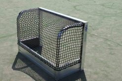 Achterkant minihockeydoel 120x80, volledig gelast, net, PE Schot