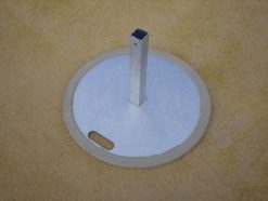 Voetplaat zaal met zware rand, voorkomt beschadigingen en krassen op de vloer