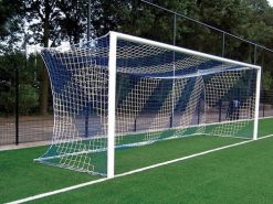 Doelnet vrije netophanging blauw-wit