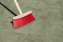 Lijnveger gebogen kunststof rood