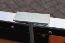 annakooi evenement, aluminium pannaveld, modulair, voorzien van HDPE platen, veilig sporten