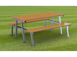 Picknick bank RAS uitgevoerd met hardhouten planken