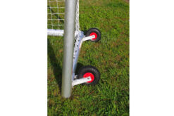 Transportwielen aanschroef, geschikt voor jeugd en seniorendoelen. Makkelijk te verplaatsen door de geschuimde wielen